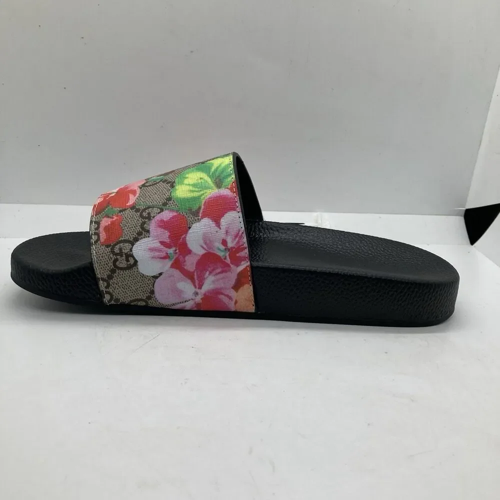 Gucci GG Blooms Supreme Sandals Floral Size 7.5 38EU - Picture 8 of 11